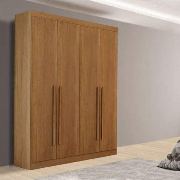 Roupeiro Da Vinci Plus 4 Portas 3 Gavetas Cinamomo 100% MDF Larg. 1.85m D Doro R$1.979,00