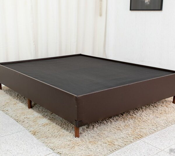 Base Box Casal Zeus 142x190x38 Korino Café SE