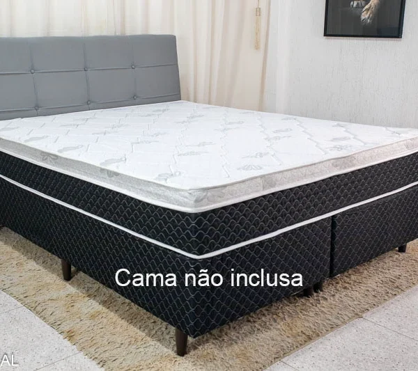 Cabeceira Casal Eslovênia Veludo Cinza 53 Larg. 1.40m